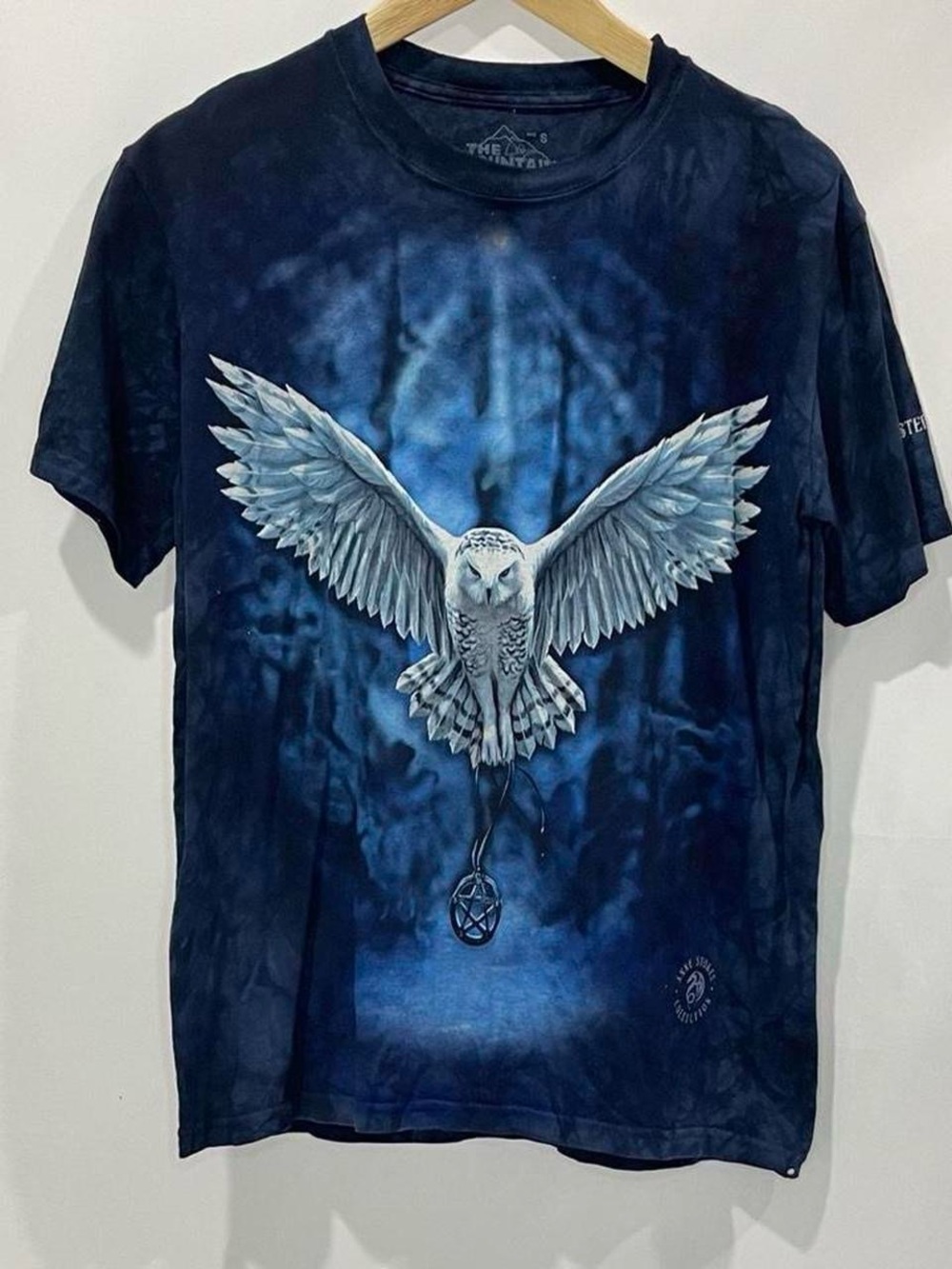 The Mountain Men's Dark Blue Graphic Owl Short Sleeve Tee